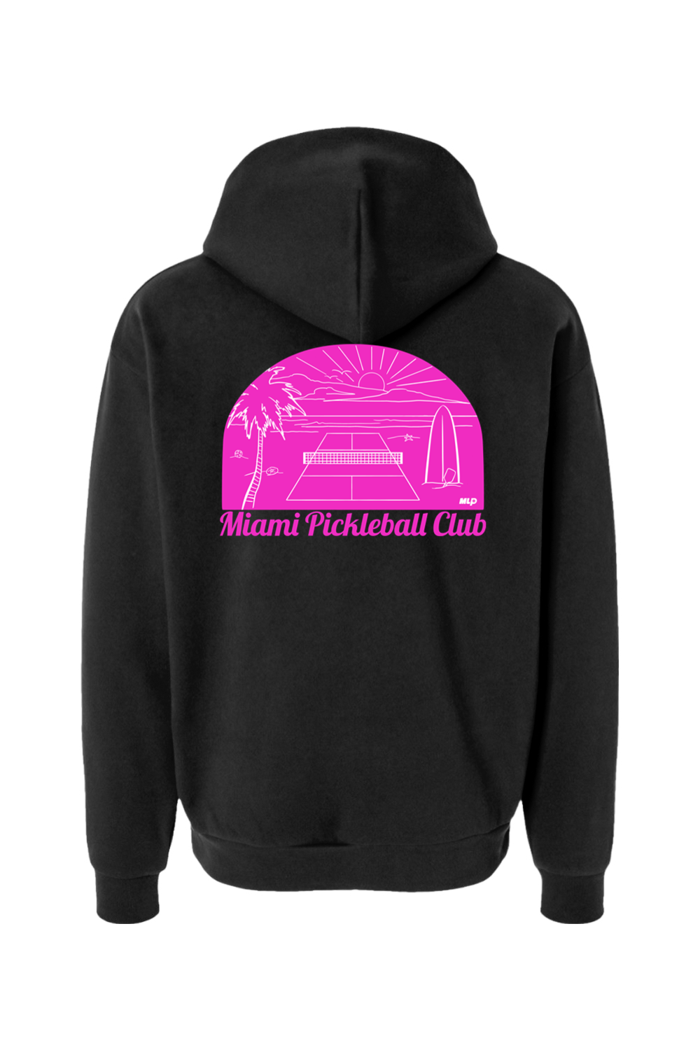 Miami - Pickleball Court - Premium Hooded Sweatshirt