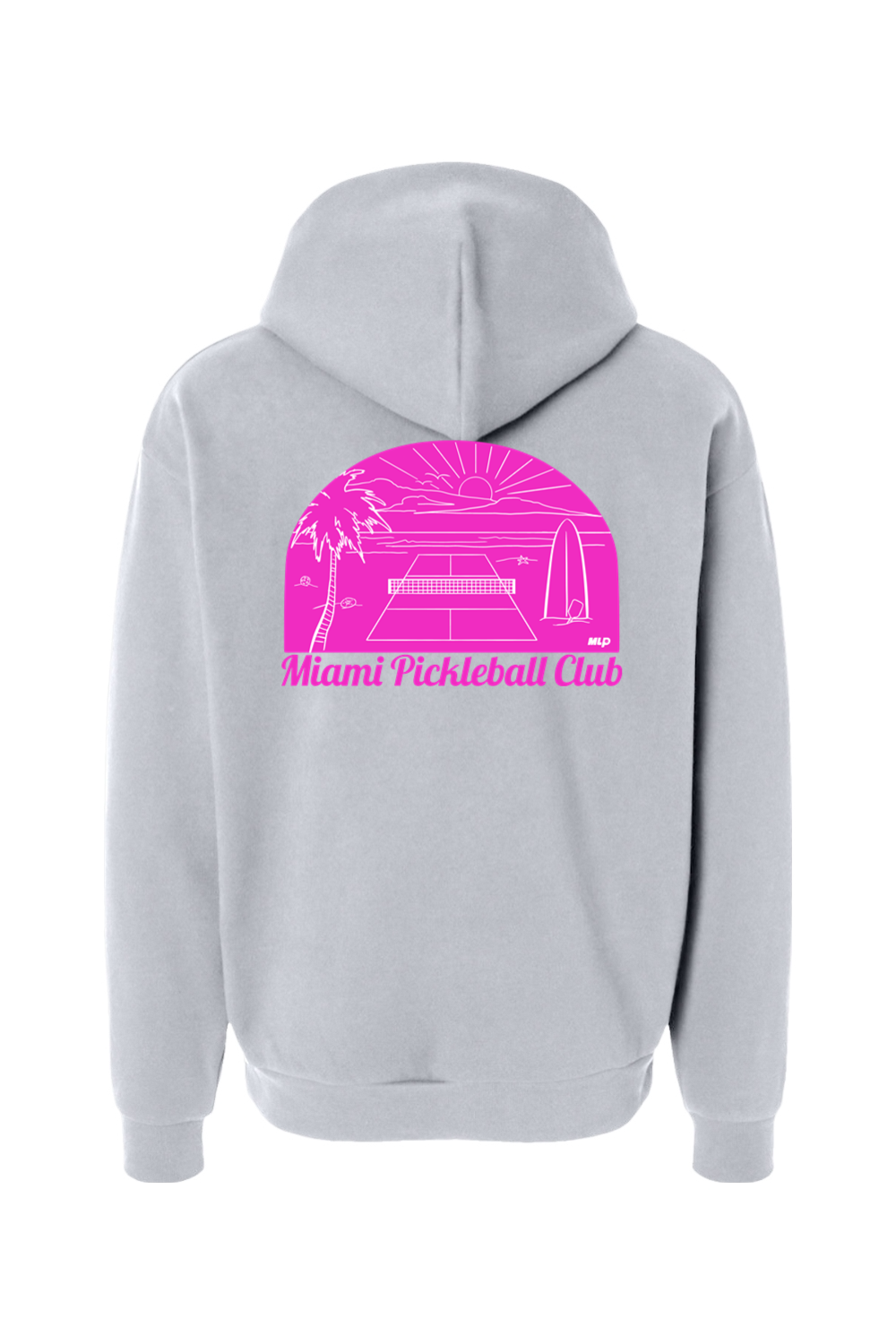 Miami - Pickleball Court - Premium Hooded Sweatshirt