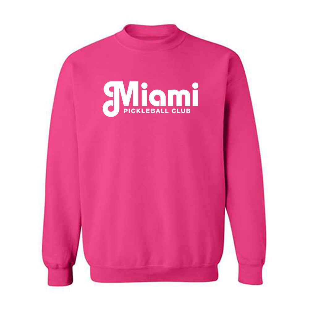 Miami Pickle Ball Club - Pink Classic Crewneck