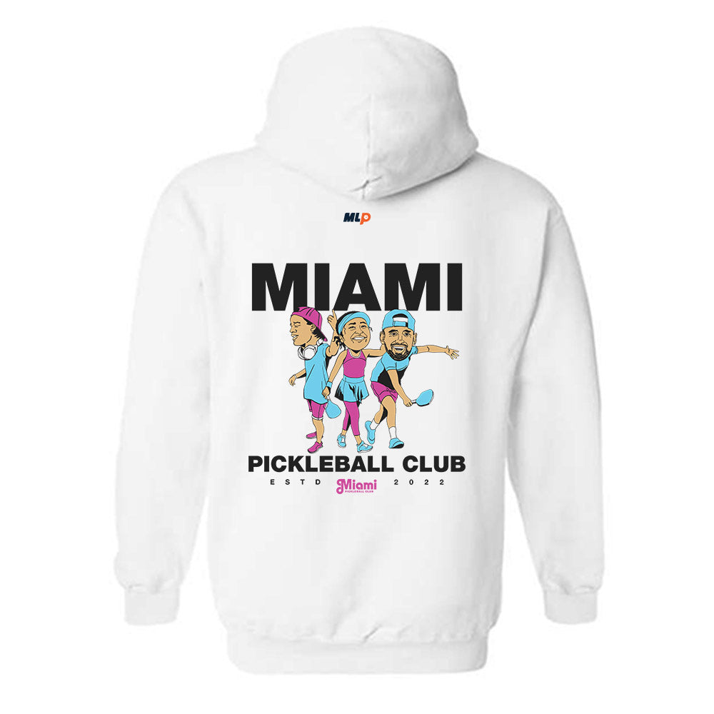 Miami Pickle Ball Club - White Hoodie