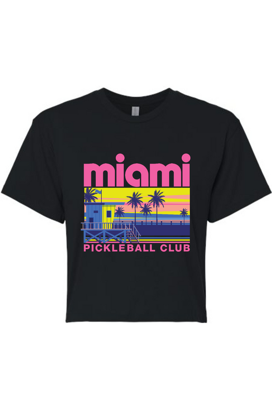 Miami Pickle Ball Club - Crop Top Tee